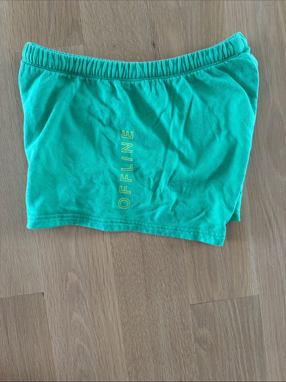 Aerie offline Women's Green Elastic-Waist drawstring Shorts